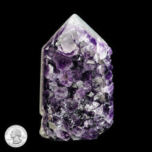 Load image into Gallery viewer, AMETHYST AND AGATE GEODE POINT