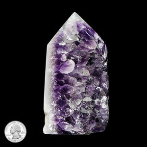 AMETHYST AND AGATE GEODE POINT