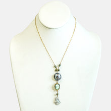 Load image into Gallery viewer, MOONSTONE AND LABRADORITE  NECKLACE