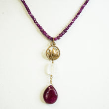 Load image into Gallery viewer, RUBY MOONSTONE NECKLACE