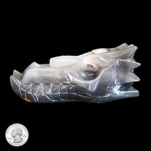 Load image into Gallery viewer, AGATE GEODE DRAGON HEART