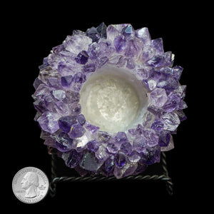 AMETHYST MULTI-POINT TEALIGHT CANDLE HOLDER