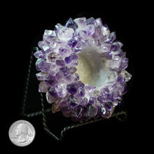 Load image into Gallery viewer, AMETHYST MULTI-POINT TEALIGHT CANDLE HOLDER