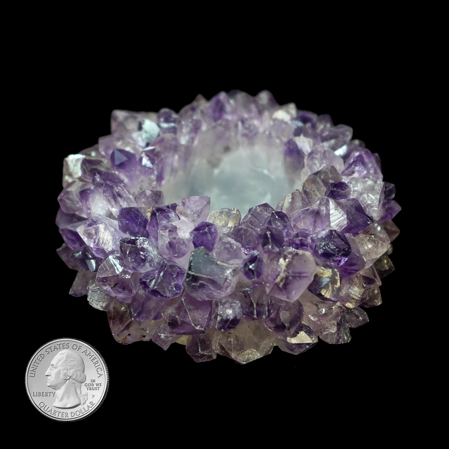 AMETHYST MULTI-POINT TEALIGHT CANDLE HOLDER