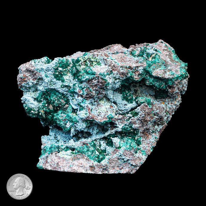 DIOPTASE WITH SHATTUCKITE