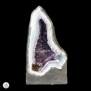 AMETHYST AND AGATE CATHEDRAL GEODE