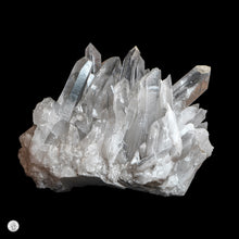 Load image into Gallery viewer, CLEAR QUARTZ LEMURIAN CLUSTER WITH BLACK TOURMALINE PHANTOMS
