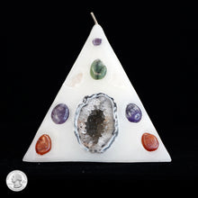 Load image into Gallery viewer, SINGLE GEODE PYRAMID CANDLE