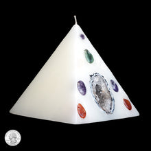Load image into Gallery viewer, SINGLE GEODE PYRAMID CANDLE