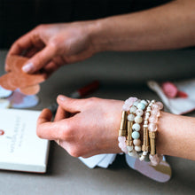 Load image into Gallery viewer, MATTE AMAZONITE INTENTION BRACELET