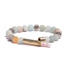 Load image into Gallery viewer, MATTE AMAZONITE INTENTION BRACELET