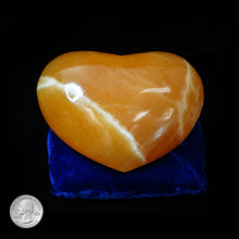 Load image into Gallery viewer, ORANGE CALCITE HEART