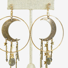 Load image into Gallery viewer, MOONBOW EARRINGS WITH LABRADORITE