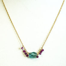 Load image into Gallery viewer, RUBY AND APATITE NECKLACE
