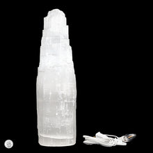 Load image into Gallery viewer, SELENITE TOWER LAMP 40cm