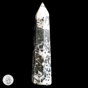 QUARTZ & BLACK TOURMALINE POINT