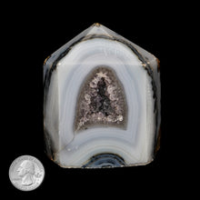 Load image into Gallery viewer, AGATE &amp; AMETHYST POINT
