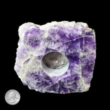 Load image into Gallery viewer, AMETHYST TEA LIGHT CANDLE HOLDER