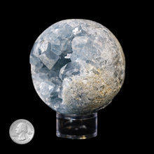 Load image into Gallery viewer, BLUE CELESTITE SPHERE