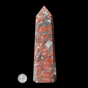 RED CORAL CALCITE POINT