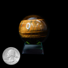 Load image into Gallery viewer, TIGER&#39;S EYE SPHERE